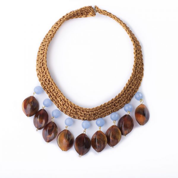 Nitho lightblue copper necklace