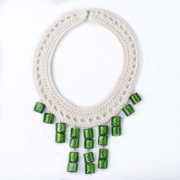 Nitho green Murano necklace