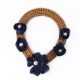 Nitho bronze flowers&pearls collar