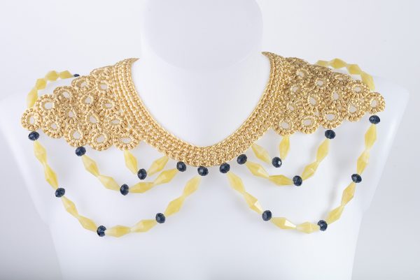 Nitho yellow shoulder necklace
