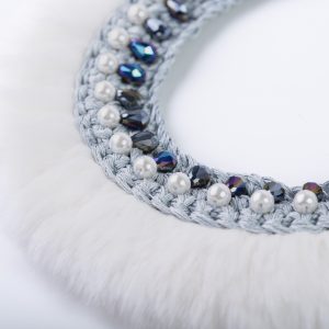 Nitho silk & fur necklace (3)