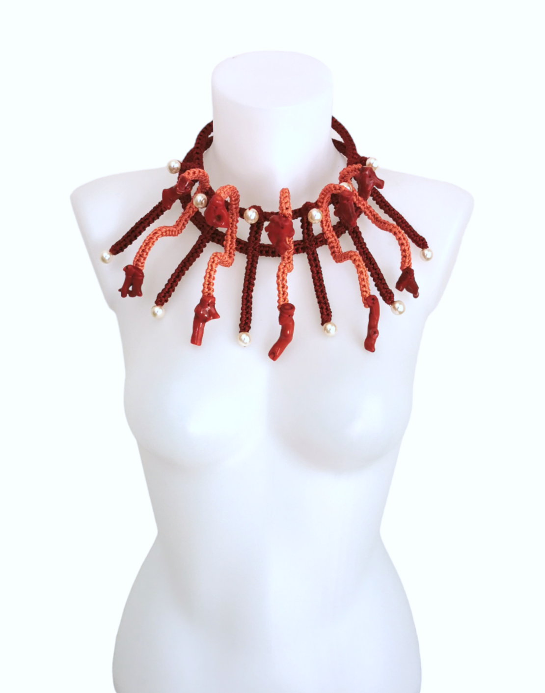 Nitho corals & pearls necklace NS23002